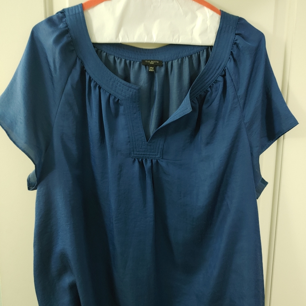 Talbots Navy Tunic size 24W